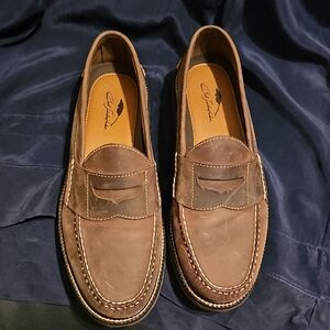 Bob Timberlake Brown Leather Slip-On Loafers NWOT